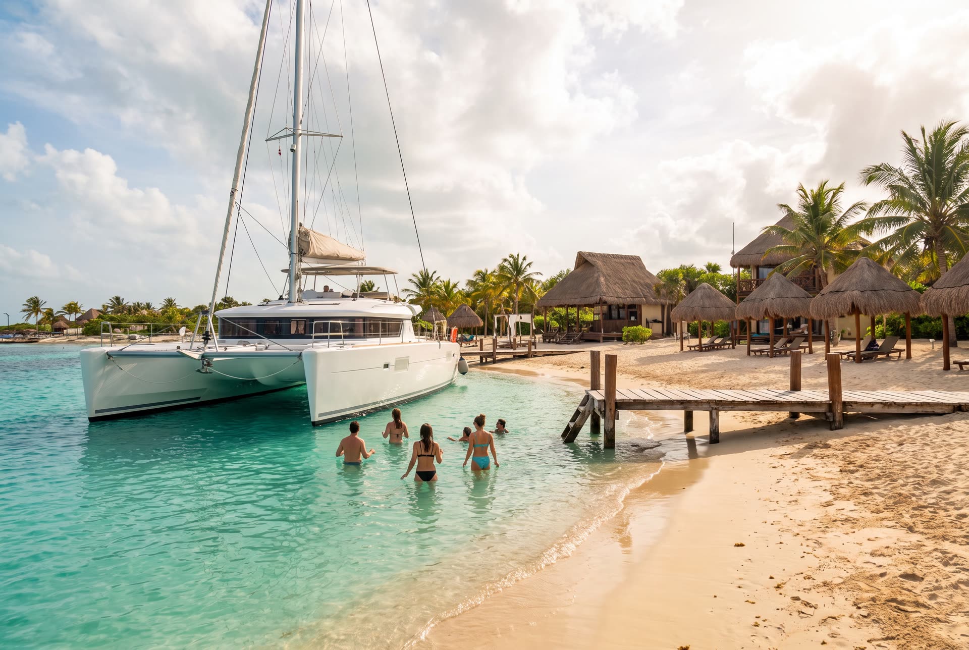 Cielo Cozumel Catamáran & Kuza — Snorkel en Palancar, El Cielo y acceso completo al Kuza Beach Park